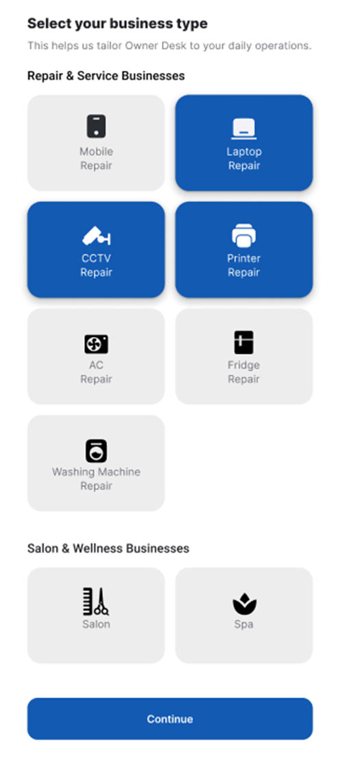 owner desk Category screenshot